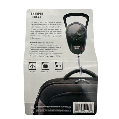 Sharper Image Travel Scale Manual Luggage Scale Portable Hook Design Compact