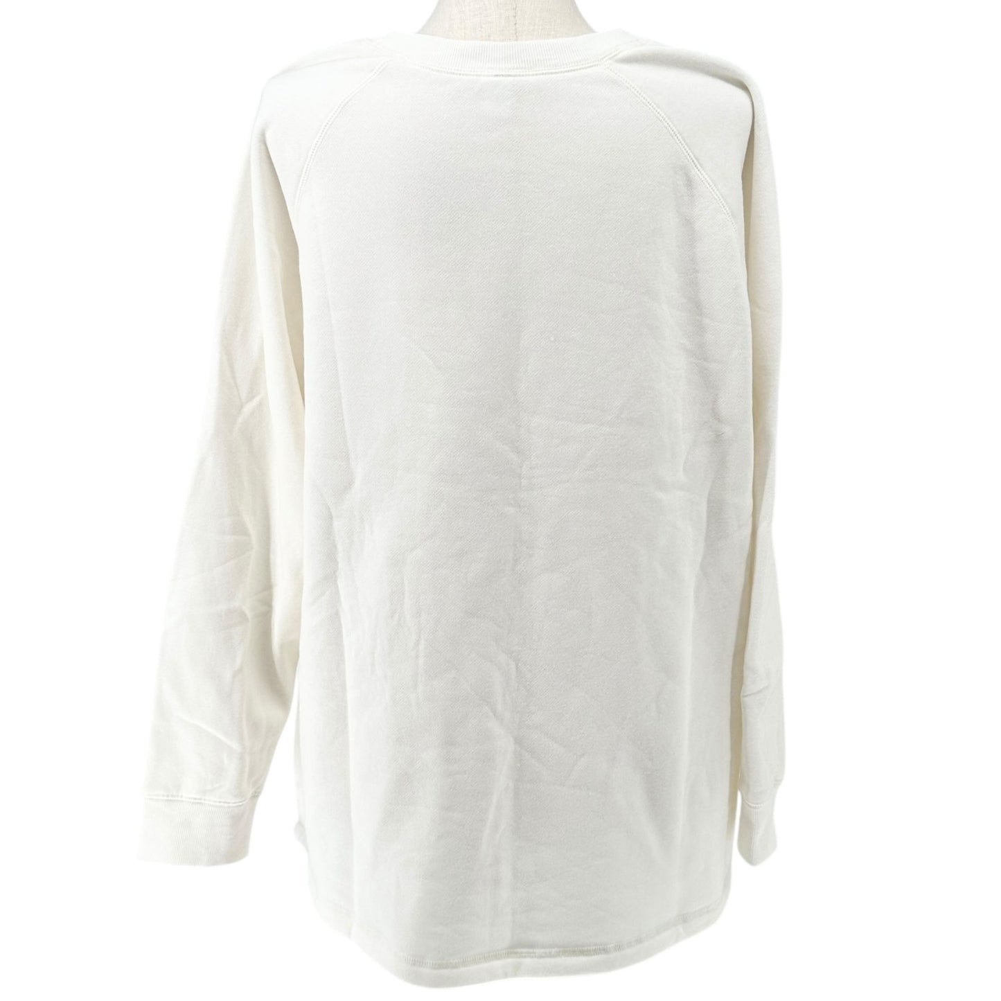 Old Navy Maternity Sweatshirt Womens XXL Long-Sleeve Human Kind Graphic Cream