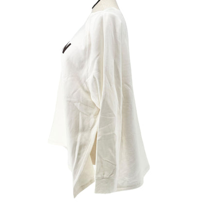 Old Navy Maternity Sweatshirt Womens XXL Long-Sleeve Human Kind Graphic Cream