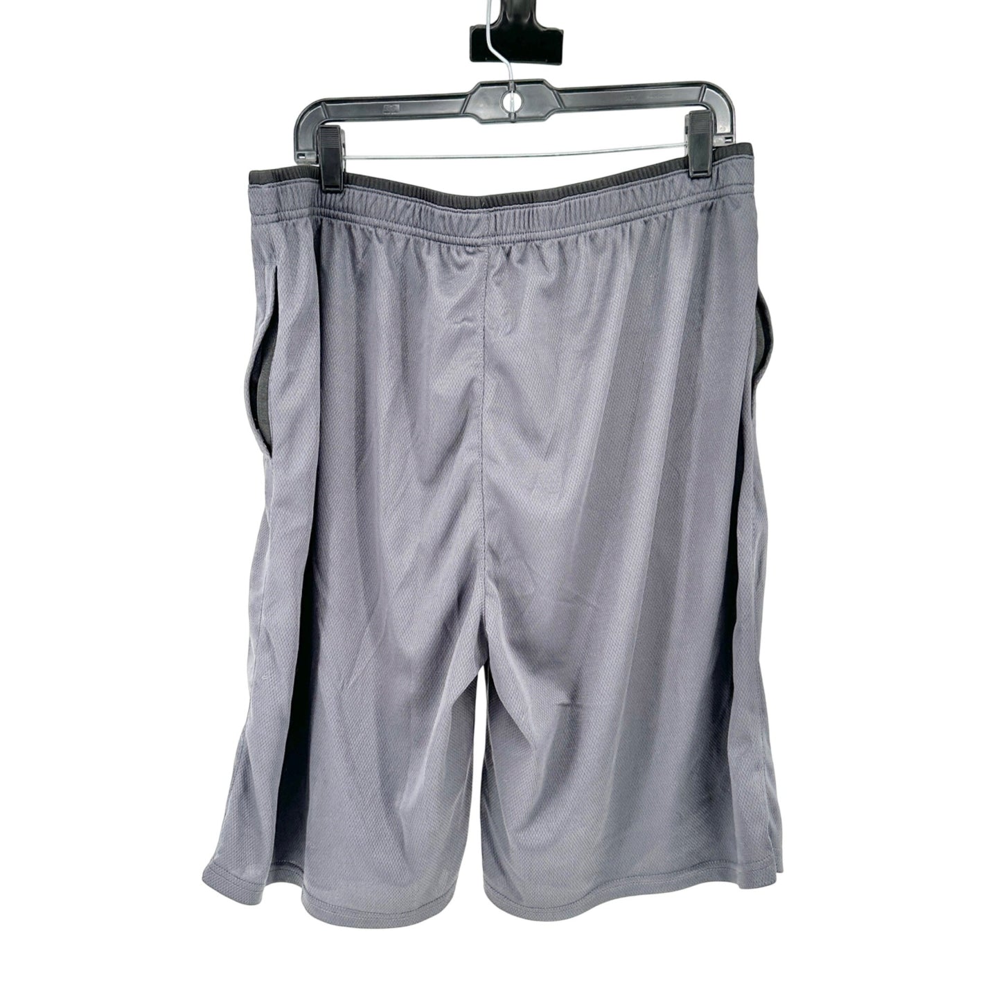 Mens Gray Gradual Athletic Shorts XL Elastic Waistband Drawstring Lightweight