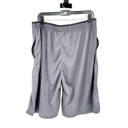 Mens Gray Gradual Athletic Shorts XL Elastic Waistband Drawstring Lightweight