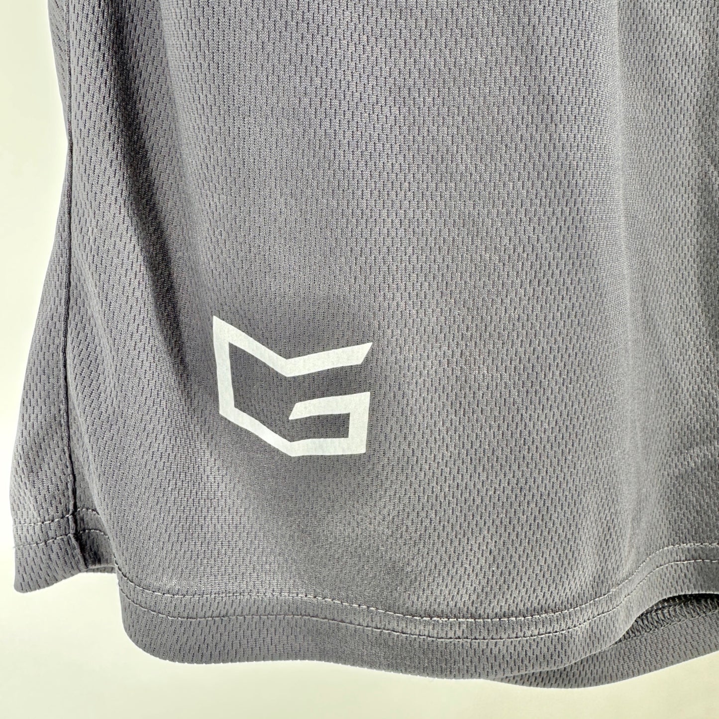 Mens Gray Gradual Athletic Shorts XL Elastic Waistband Drawstring Lightweight