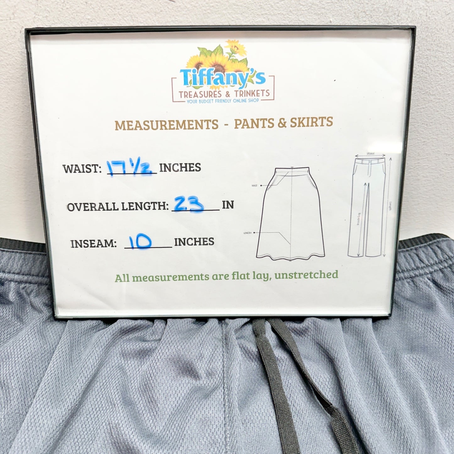 Mens Gray Gradual Athletic Shorts XL Elastic Waistband Drawstring Lightweight