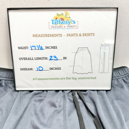 Mens Gray Gradual Athletic Shorts XL Elastic Waistband Drawstring Lightweight