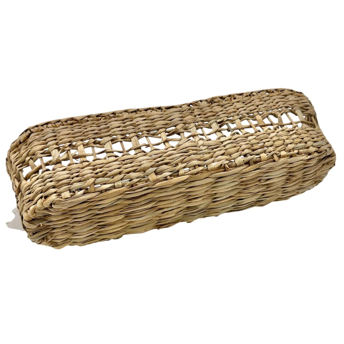 Hearth and Hand Woven Serve Basket Rustic Natural Straw Decorative Storage 16x5