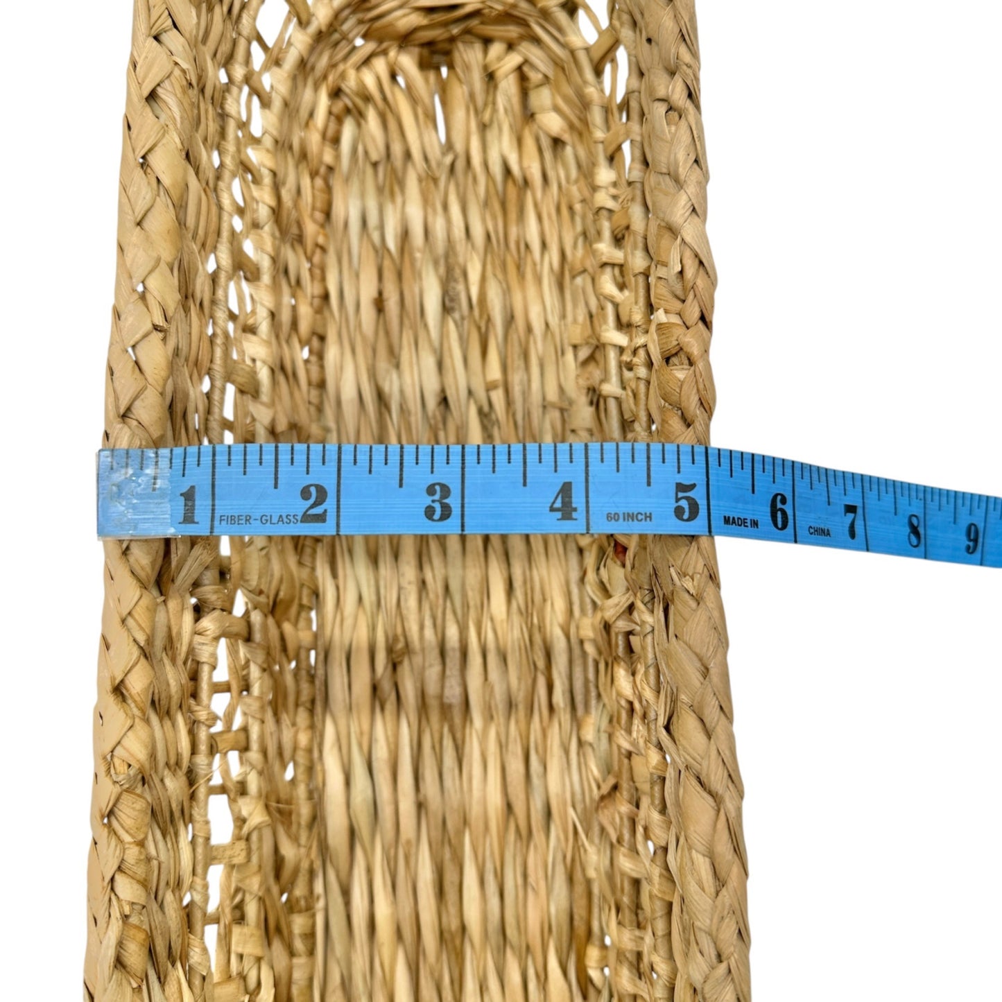 Hearth and Hand Woven Serve Basket Rustic Natural Straw Decorative Storage 16x5