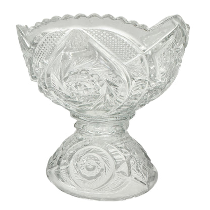 Buzz Star 15101 Whirligig US Glass Childs Punch Bowl 12 Glasses Intricate Design