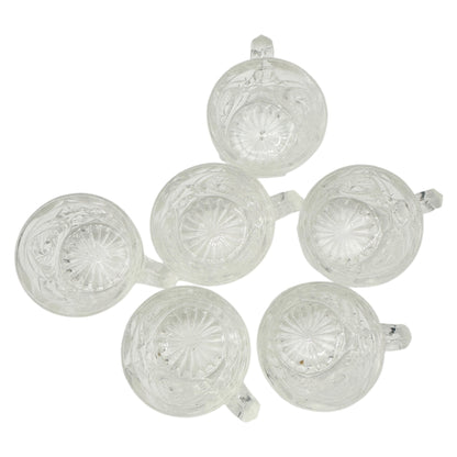 Buzz Star 15101 Whirligig US Glass Childs Punch Bowl 12 Glasses Intricate Design