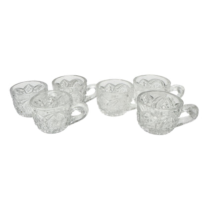 Buzz Star 15101 Whirligig US Glass Childs Punch Bowl 12 Glasses Intricate Design