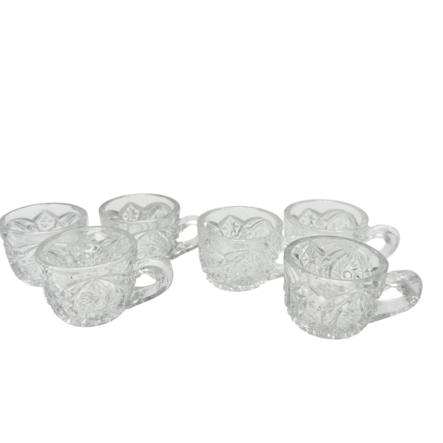 Buzz Star 15101 Whirligig US Glass Childs Punch Bowl 12 Glasses Intricate Design