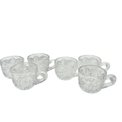 Buzz Star 15101 Whirligig US Glass Childs Punch Bowl 12 Glasses Intricate Design