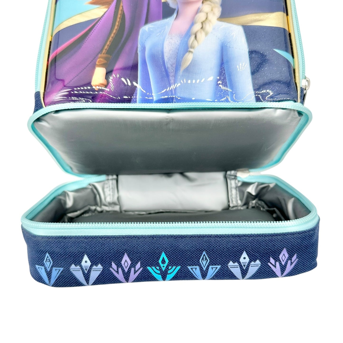 Disney Frozen II Insulated Lunch Bag and Bottle 9x8x5 Blue Anna Elsa by BioWorld