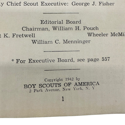 Boy Scouts of America 1942 Handbook For Boys Vintage Paperback Scouting
