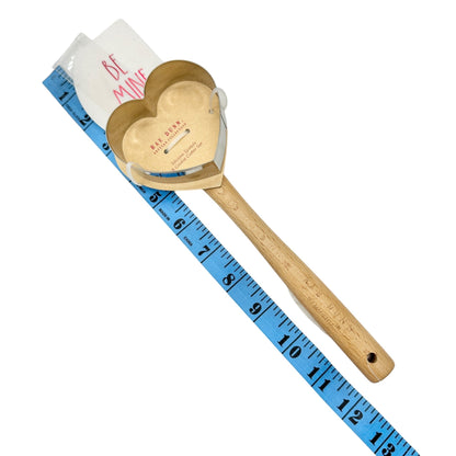 Rae Dunn Artisan BE MINE Silicone Spatula Heart Cookie Cutter Set Valentines