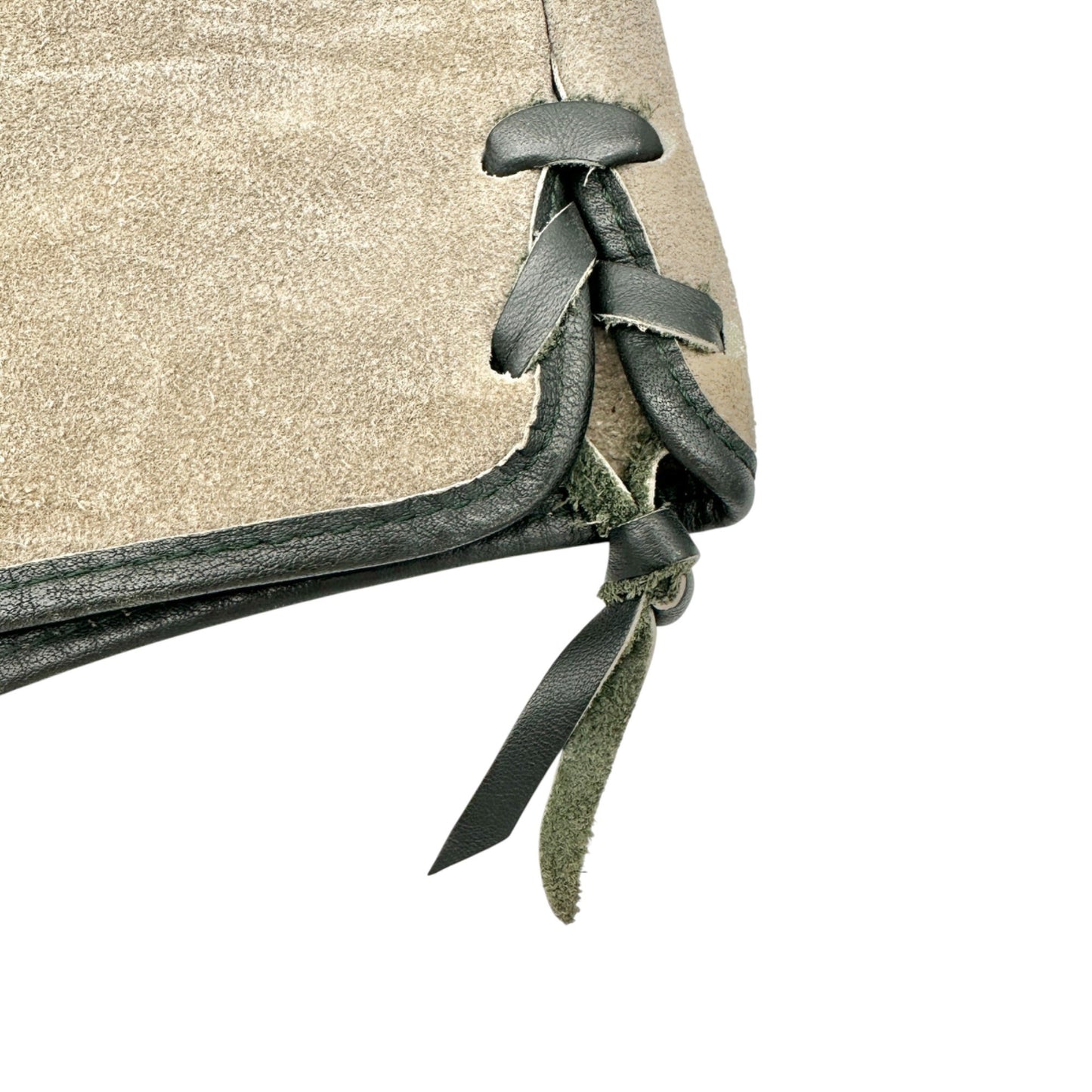 Vintage 1960s Youth Haelson German Lederhosen Suspenders Compass Suede Leather