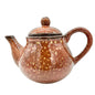 Vintage Saparna Rommel Nueva Ceramic Teapot Brown Speckled Finish With Lid