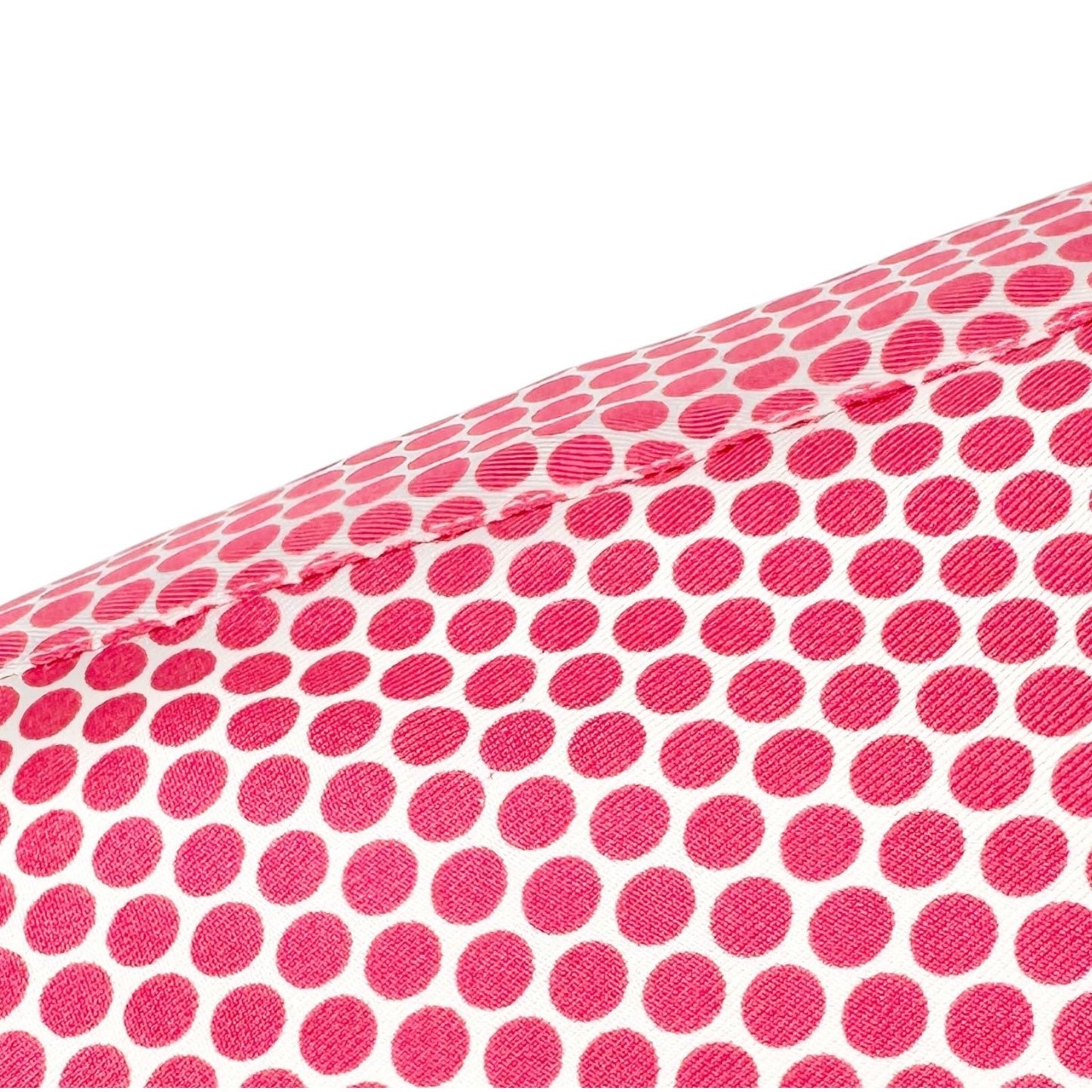 W By Worth Button Up Blouse Womens M Pink Polka Dot Long Sleeve 100% Silk