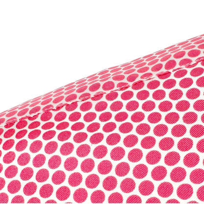 W By Worth Button Up Blouse Womens M Pink Polka Dot Long Sleeve 100% Silk