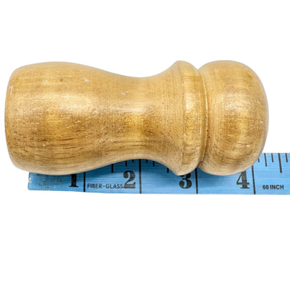 Vintage Wooden Salt and Pepper Shakers Rustic Tabletop Set Natural Finish 4"
