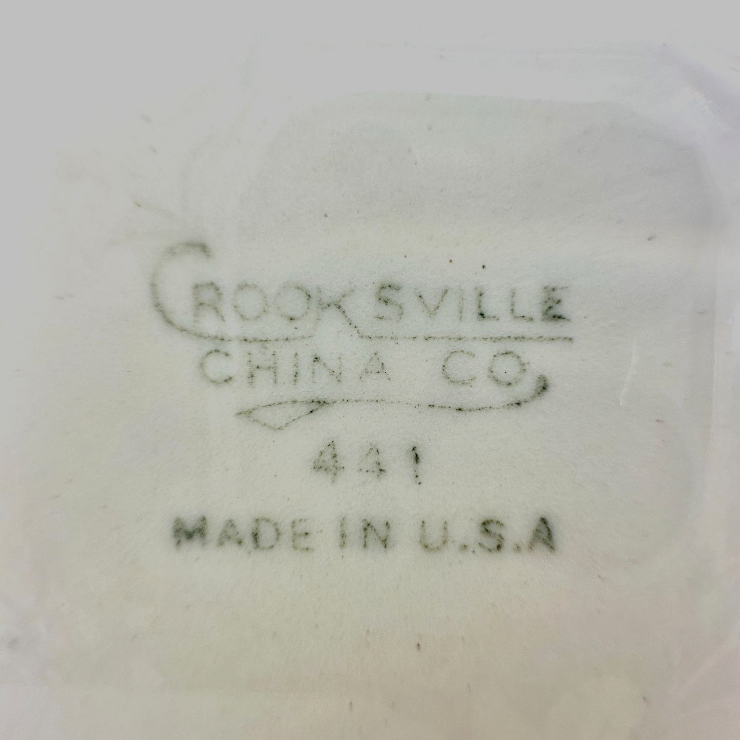 Crooksville China Co Set of 2 Plates 10 inch Cream Gold Trim Blue Pink Florals