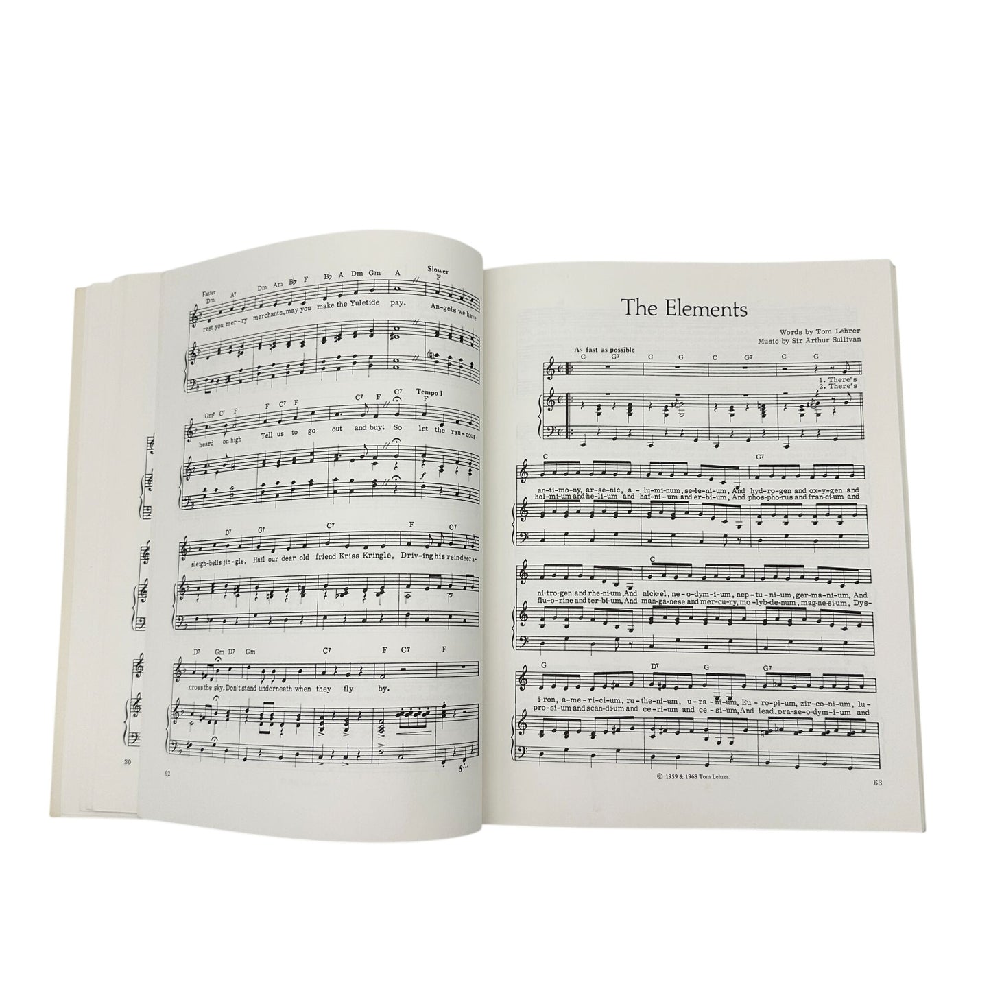 Too Many Songs By Tom Lehrer Lyrics Sheet Music Book Drawings By Ronald Searle