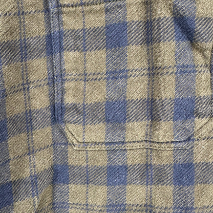 Alesbury Heavy Flannel Shirt Mens XL Reg Olive Navy Plaid Long Sleeve Button-Up