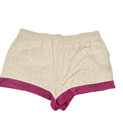 Super Soft by Torrid Sleep Lounge Shorts Womens 3X Beige and Pink Trim 22-24 NWT
