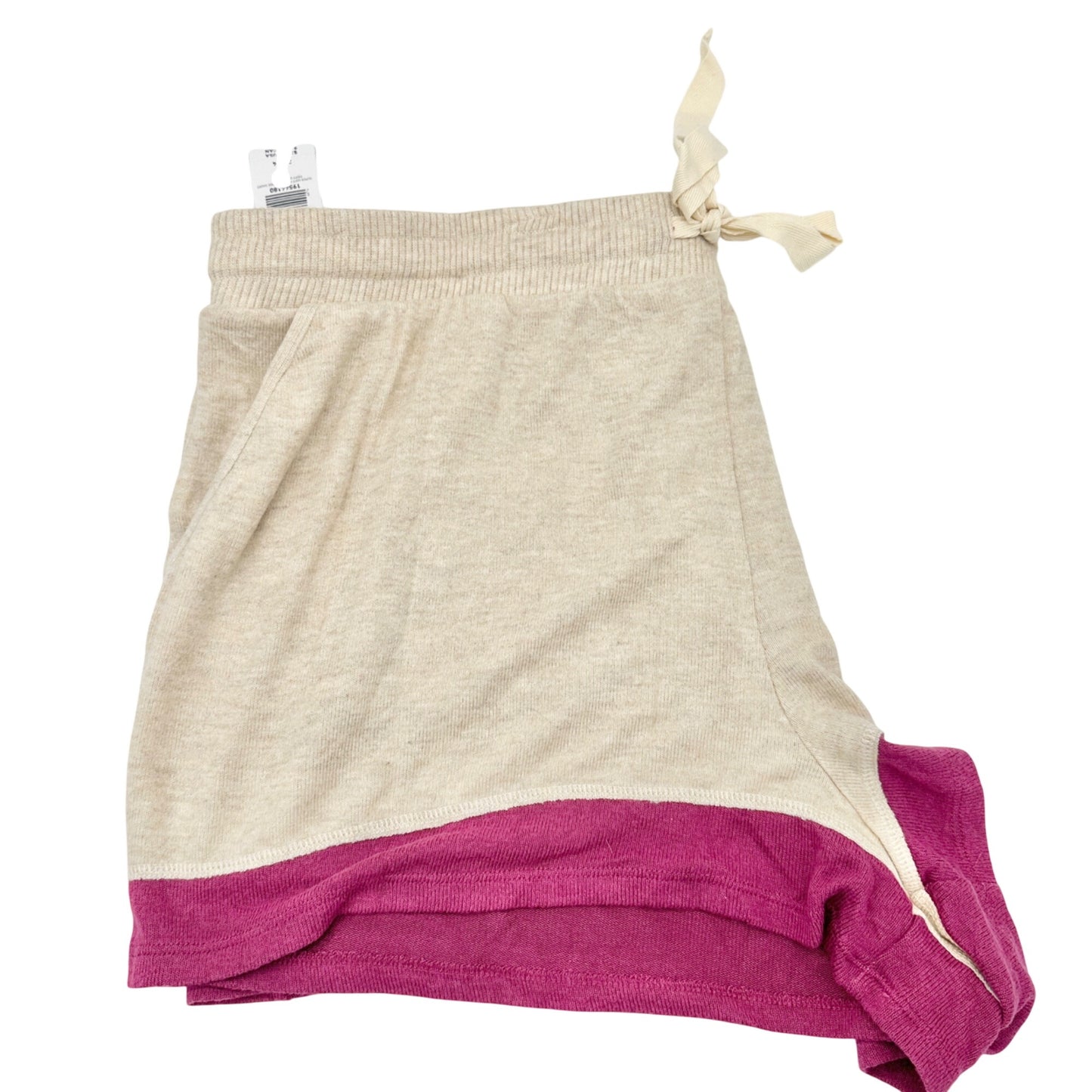 Super Soft by Torrid Sleep Lounge Shorts Womens 3X Beige and Pink Trim 22-24 NWT