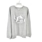 Camp Cozy Bobeau Sleepwear Sweatshirt 3X Pullover Heather Gray Relaxed Fit NWT