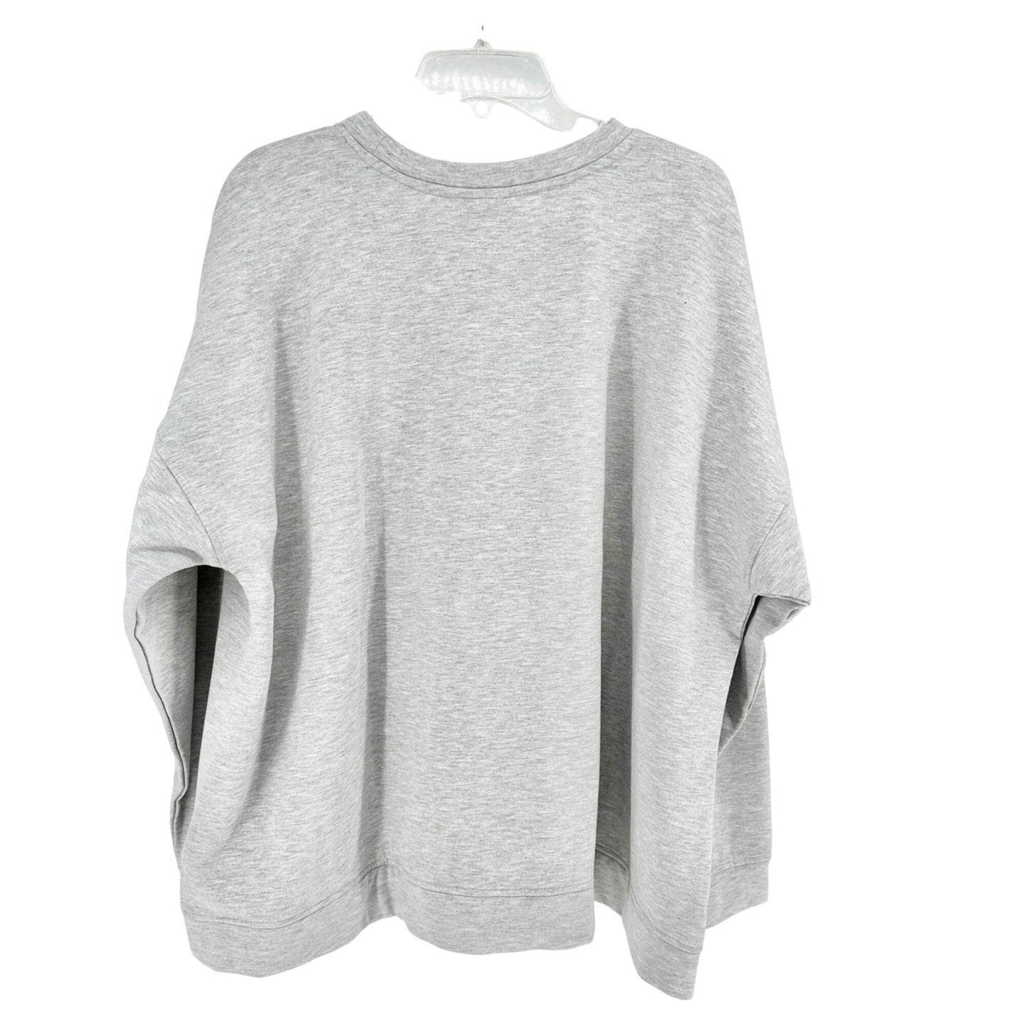 Camp Cozy Bobeau Sleepwear Sweatshirt 3X Pullover Heather Gray Relaxed Fit NWT