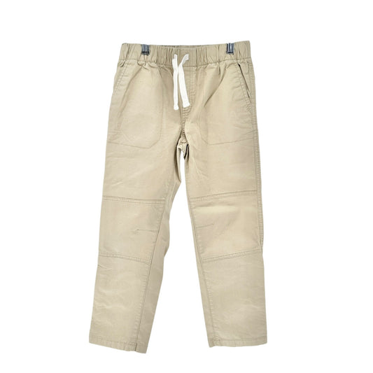 Boys Size 8 Pants Beige Straight-Leg Elastic Waist Drawstring by Cat & Jack