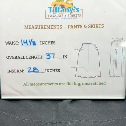 Slim Sation by Multipless Pants Womens Medium Black Pull-On Stretch 28" Inseam
