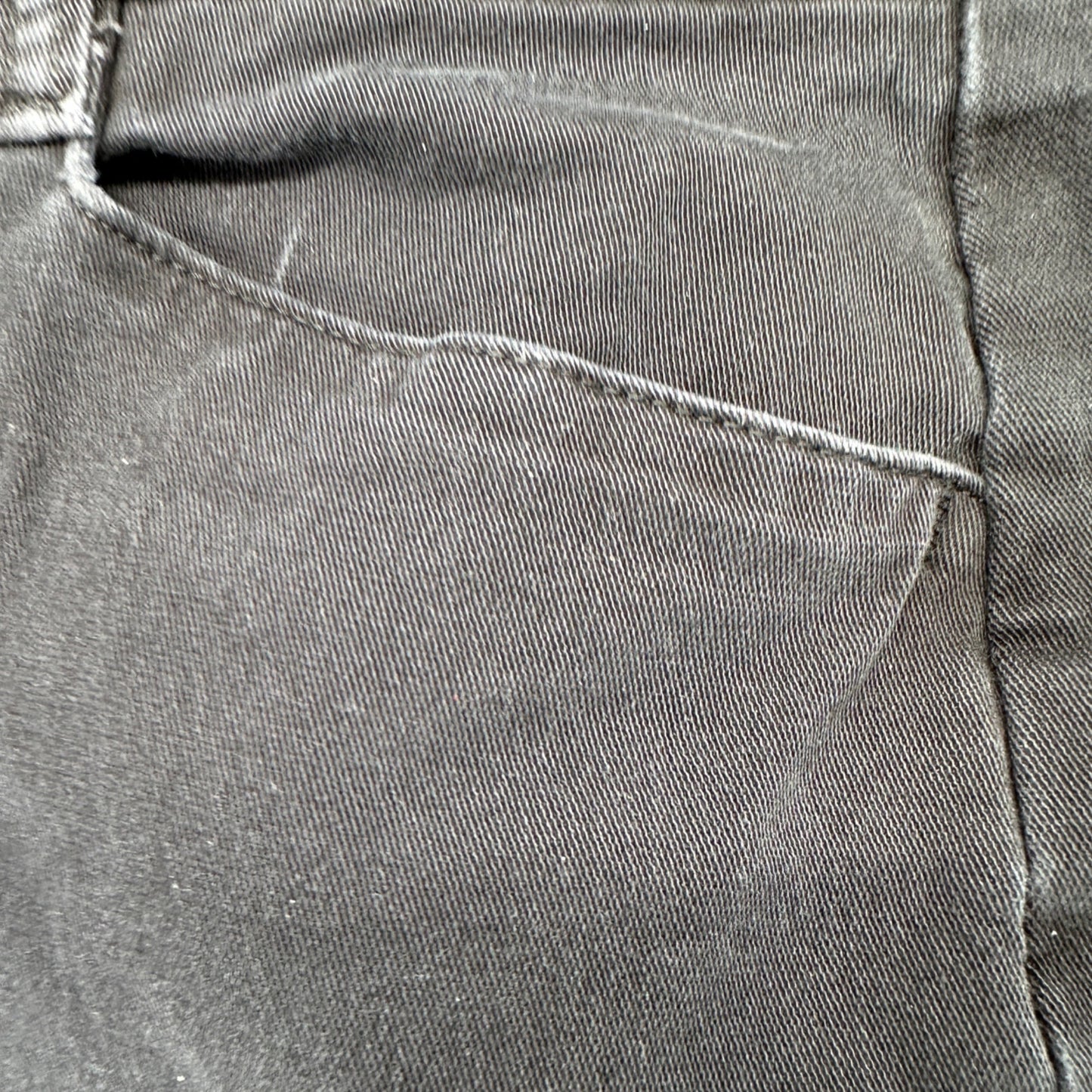 Lee At The Waist Pants Womens Size 18 Medium Black Straight Leg Cotton Spandex