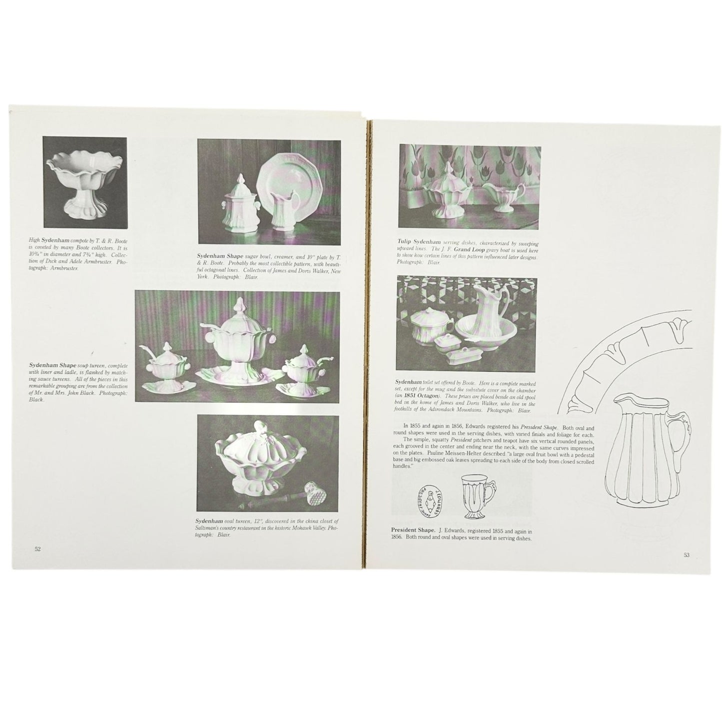 A Look At White Ironstone PLUS Second Look Book Set with Price Guides Wetherbee