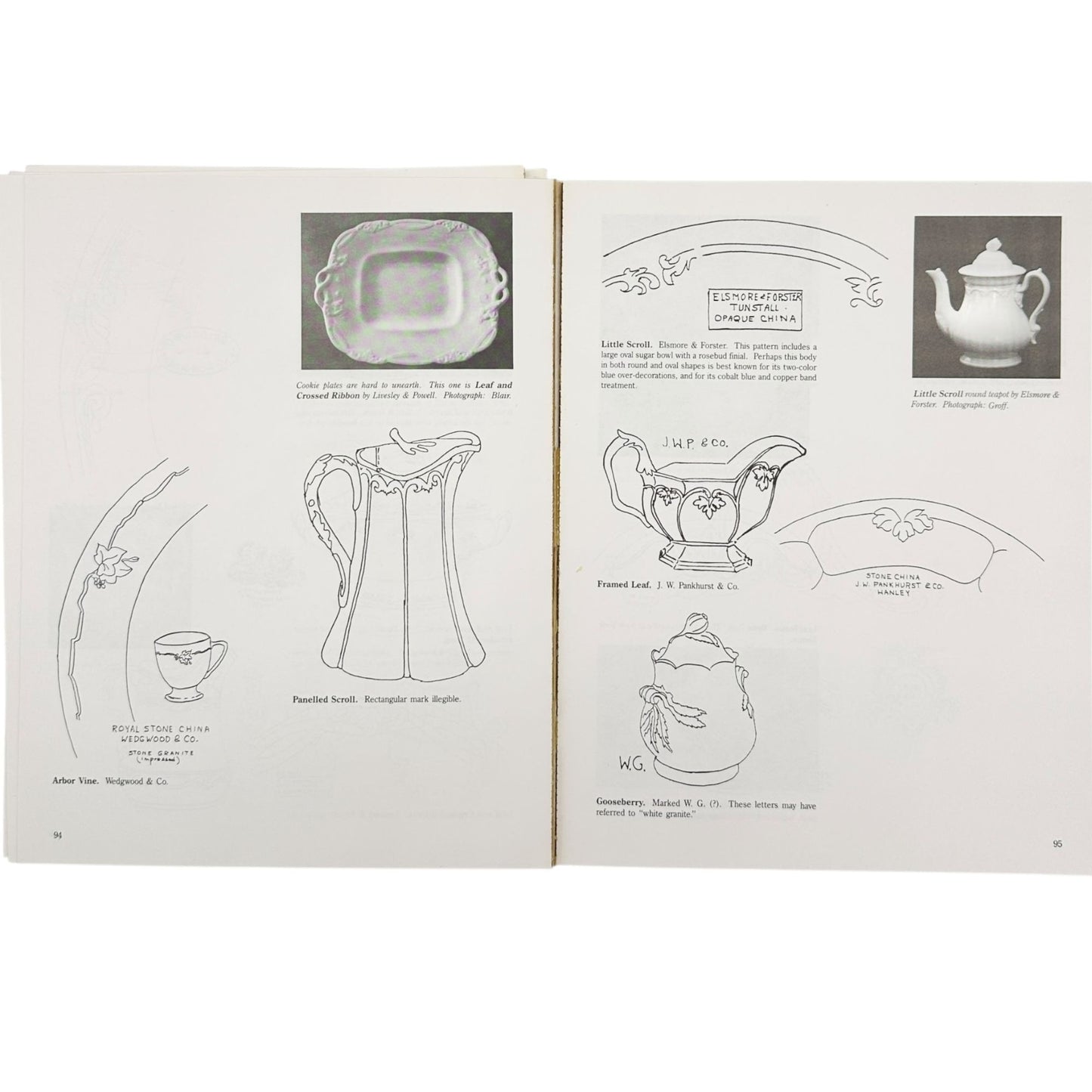 A Look At White Ironstone PLUS Second Look Book Set with Price Guides Wetherbee