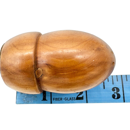 Vintage Wooden Egg Shape Salt and Pepper Shakers Greenville Mississippi Souvenir