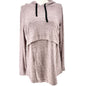 Motherhood Maternity Nursing Hoodie Womens XL Mauve Soft Knit Long Sleeve Top