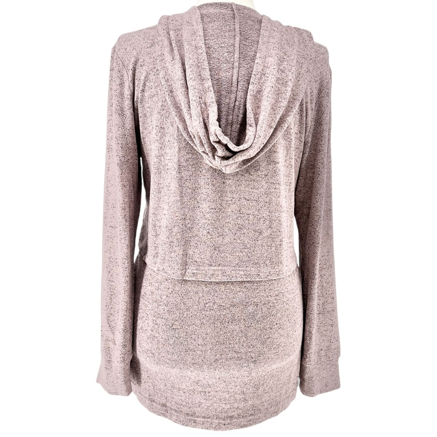 Motherhood Maternity Nursing Hoodie Womens XL Mauve Soft Knit Long Sleeve Top