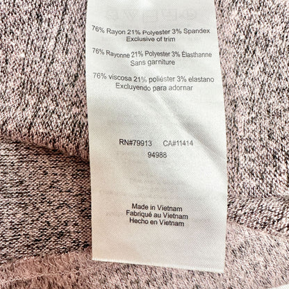 Motherhood Maternity Nursing Hoodie Womens XL Mauve Soft Knit Long Sleeve Top