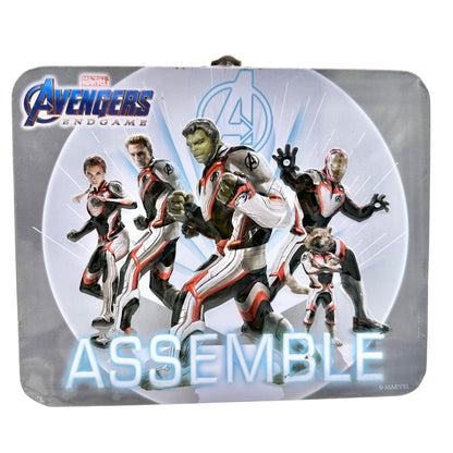 Marvel Avengers Endgame Metal Tin Lunchbox With Handle and Latch Assemble Design