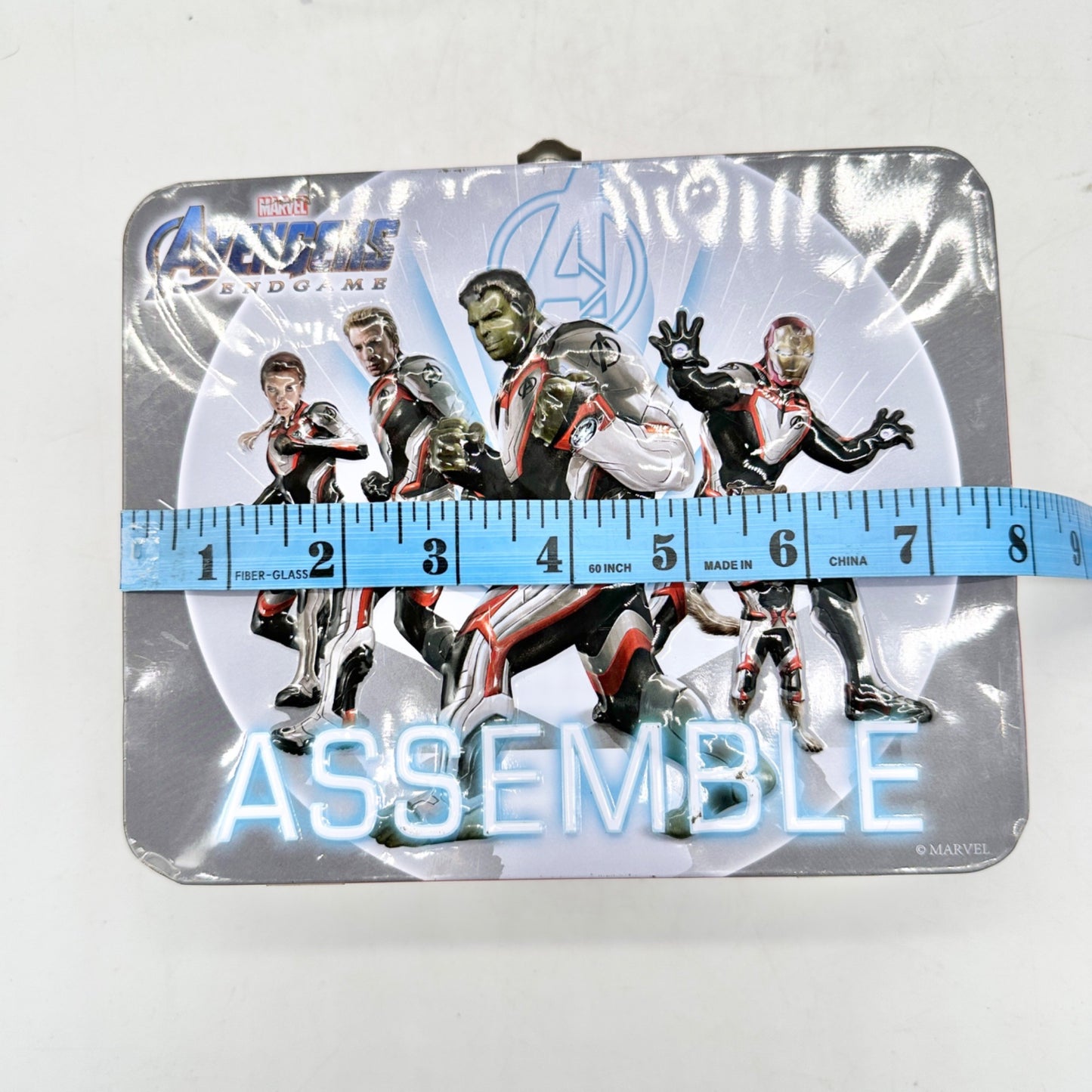 Marvel Avengers Endgame Metal Tin Lunchbox With Handle and Latch Assemble Design