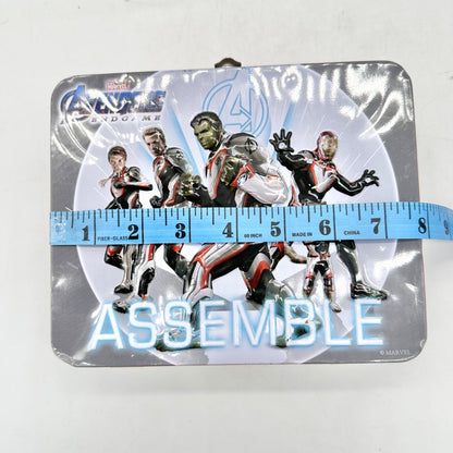 Marvel Avengers Endgame Metal Tin Lunchbox With Handle and Latch Assemble Design