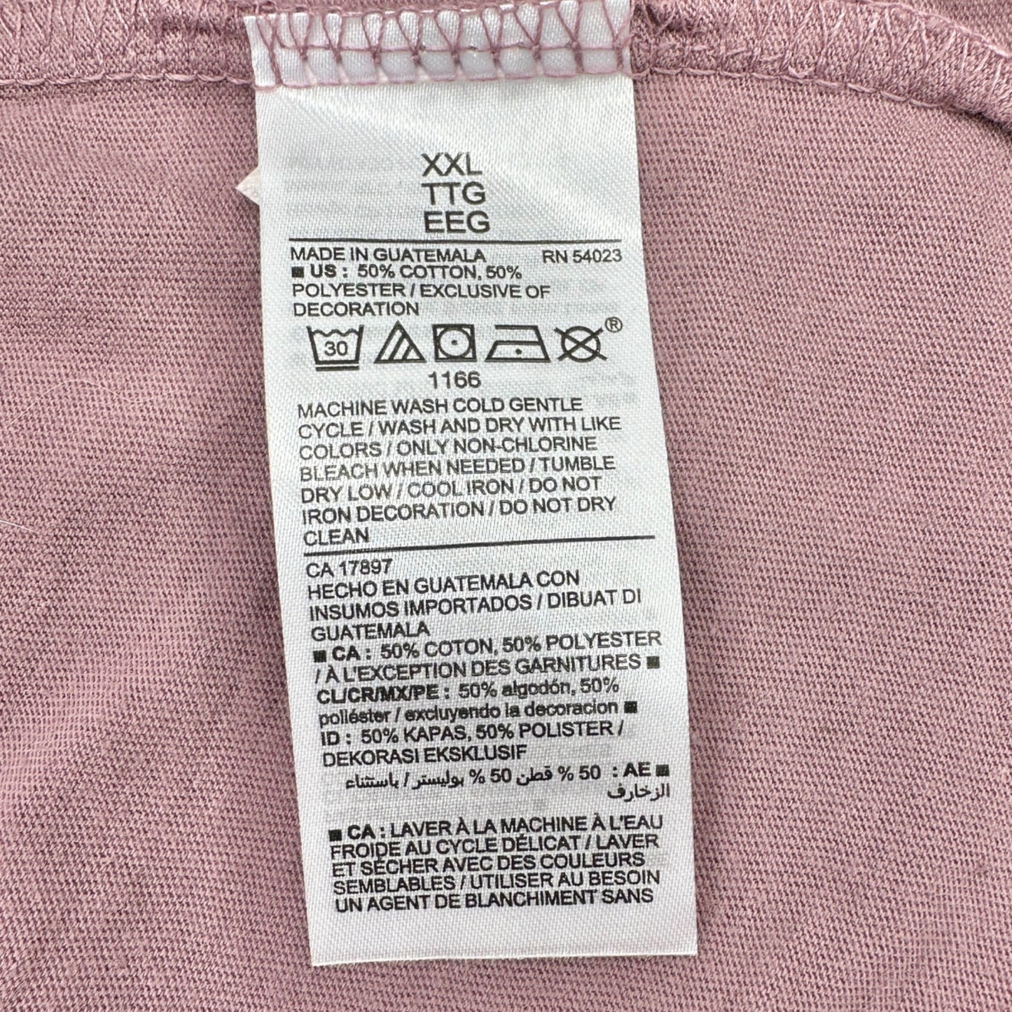 Old Navy XXL Mauve Graphic Tee Colorado Design Soft-Washed Cotton Poly Blend