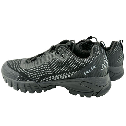 Ulogu Hiking Sneakers Womens 8.5 Black With Non-Slip Outsole Cushioned Sturdy
