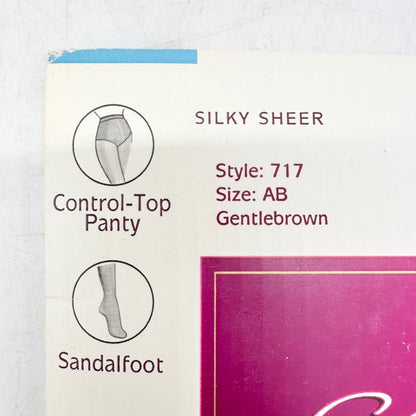 3pk Hanes Silk Reflections Sheer Pantyhose Size AB 2 Silver Smoke 1 Gentle Brown