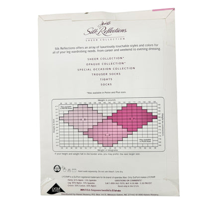 3pk Hanes Silk Reflections Sheer Pantyhose Size AB 2 Silver Smoke 1 Gentle Brown
