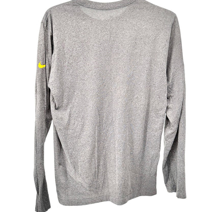 Pittsburgh Steelers Nike Dri-Fit Tshirt M Gray Long Sleeve NFL On Field Apparel