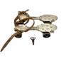 Vintage Winchester 1925 Adjustable Roller Skates With Key Metal & Leather Design
