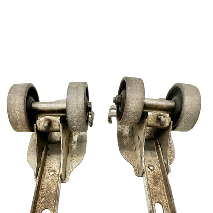 Vintage Winchester 1925 Adjustable Roller Skates With Key Metal & Leather Design