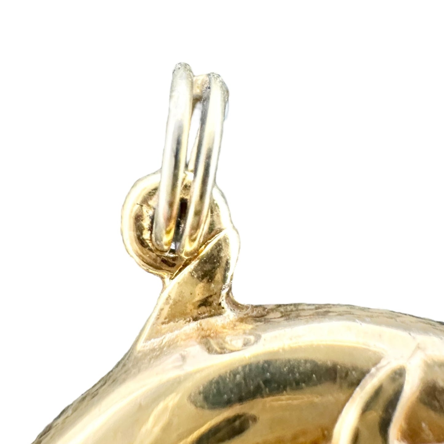 Goldtone Double Dolphin Pendant Charm Ocean Theme Jewelry Gift 1.5 inch Wide